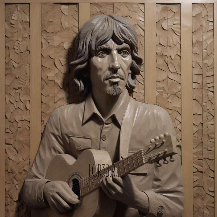 George Harrison 4 stl model for CNC